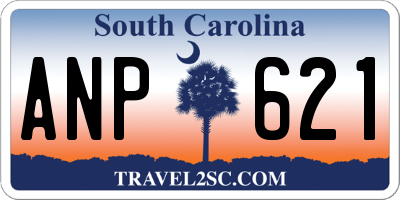 SC license plate ANP621