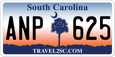 SC license plate ANP625