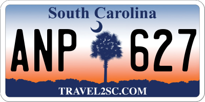 SC license plate ANP627