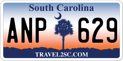 SC license plate ANP629