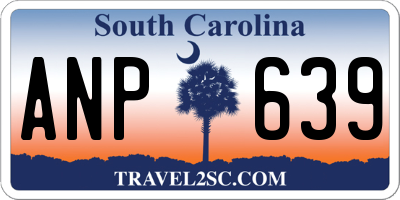 SC license plate ANP639