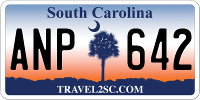 SC license plate ANP642