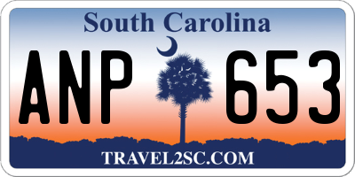 SC license plate ANP653