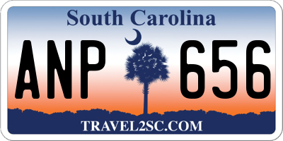 SC license plate ANP656