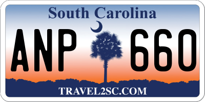 SC license plate ANP660