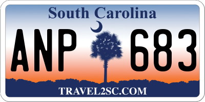 SC license plate ANP683