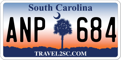 SC license plate ANP684