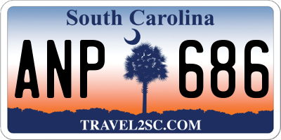 SC license plate ANP686