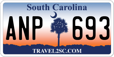 SC license plate ANP693