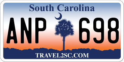 SC license plate ANP698
