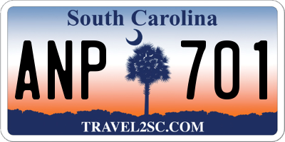 SC license plate ANP701
