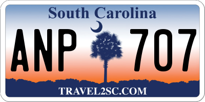 SC license plate ANP707