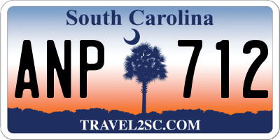 SC license plate ANP712