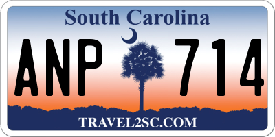 SC license plate ANP714