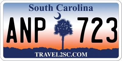 SC license plate ANP723