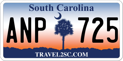 SC license plate ANP725