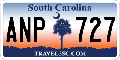 SC license plate ANP727