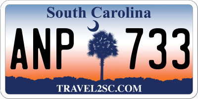 SC license plate ANP733