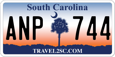 SC license plate ANP744