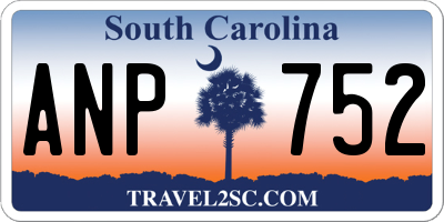 SC license plate ANP752