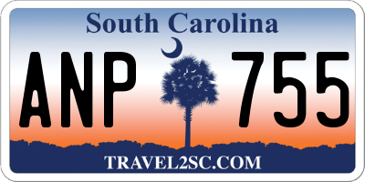 SC license plate ANP755