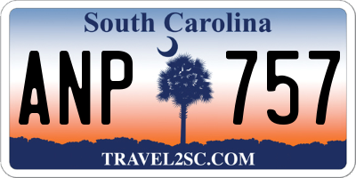 SC license plate ANP757