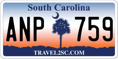 SC license plate ANP759