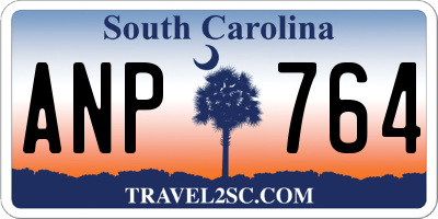 SC license plate ANP764