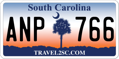 SC license plate ANP766