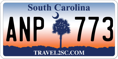 SC license plate ANP773
