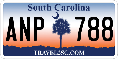 SC license plate ANP788