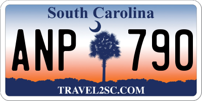SC license plate ANP790