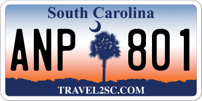 SC license plate ANP801