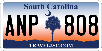 SC license plate ANP808