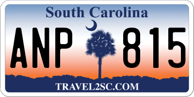 SC license plate ANP815