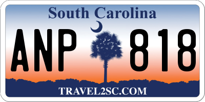 SC license plate ANP818
