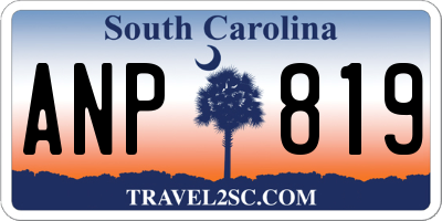 SC license plate ANP819