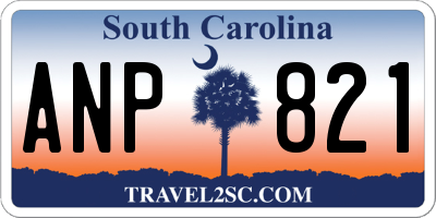 SC license plate ANP821
