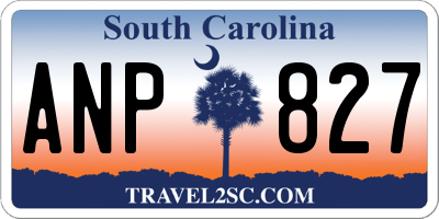 SC license plate ANP827