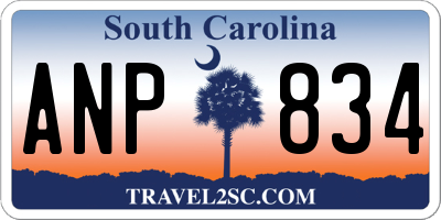 SC license plate ANP834