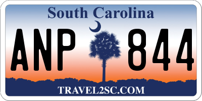 SC license plate ANP844