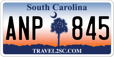SC license plate ANP845