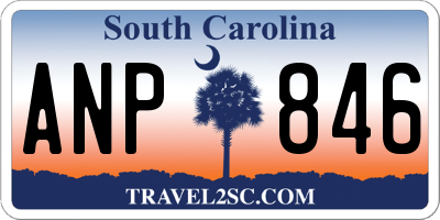 SC license plate ANP846