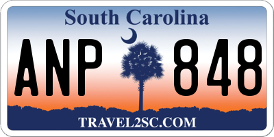 SC license plate ANP848
