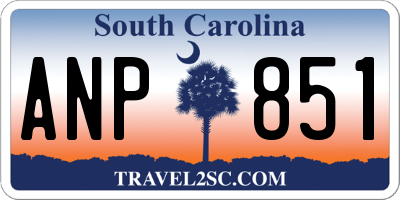 SC license plate ANP851