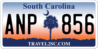 SC license plate ANP856