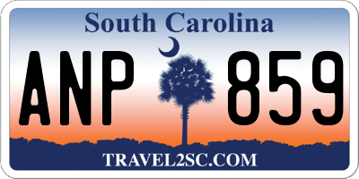 SC license plate ANP859