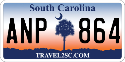 SC license plate ANP864