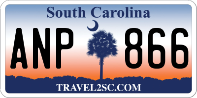 SC license plate ANP866