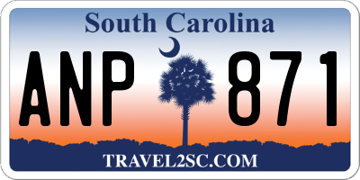 SC license plate ANP871